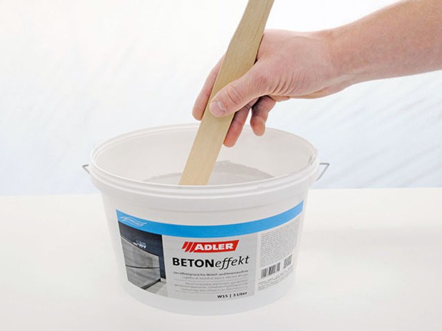 adler betoneffekt mieszanie masy