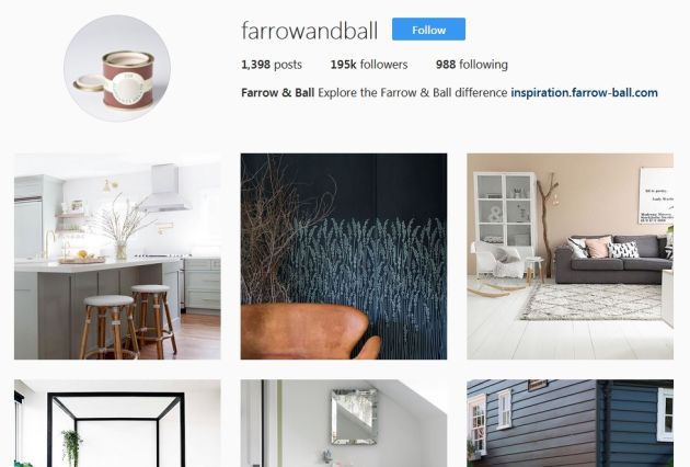 Farrow & Ball Instagram