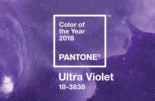 Pantone Ultra Violet Kolor Roku 2018