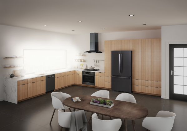 czarna matowa stal nierdzewna AGD