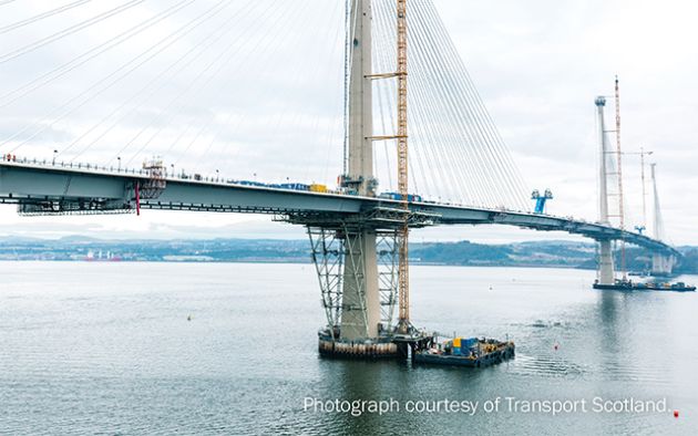 Hempel most linowy Queensferry Crossing
