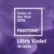 Pantone Ultra Violet Kolor Roku 2018
