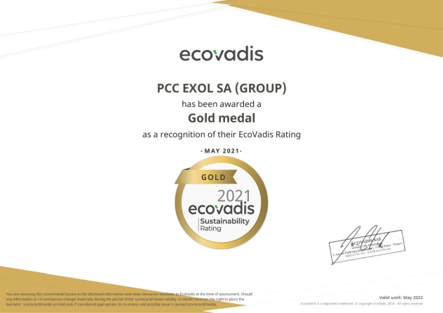 EcoVadis PCC Exol